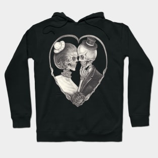 Couple love fancy skull. Hoodie